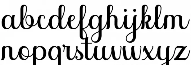 SoffiaScript Font LOWERCASE