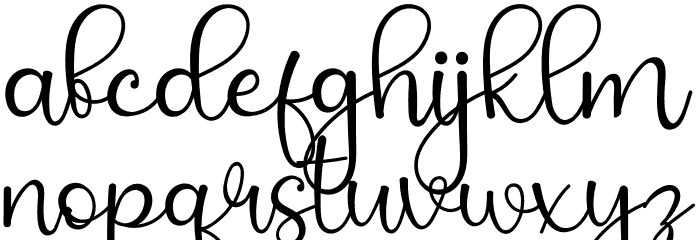 Soffnia Font LOWERCASE