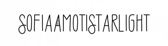 Sofia Amoti Starlight  Frei Schriftart Herunterladen