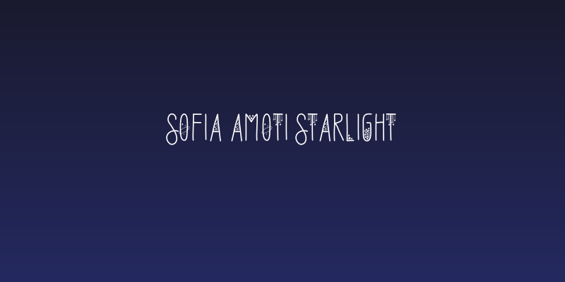Sofia Amoti Starlight Social Header