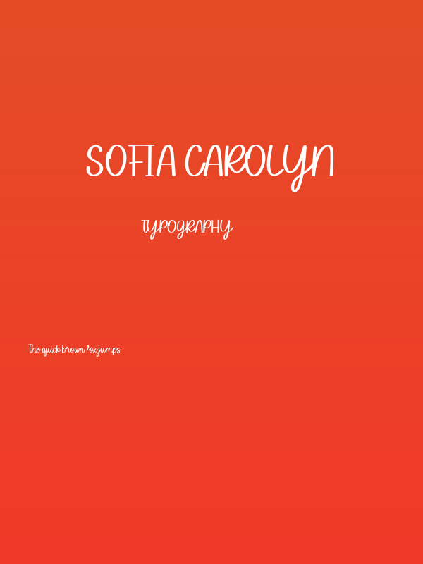 Sofia Carolyn Poster