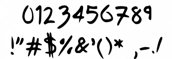 Sofia Handwritten Medium Font OTHER CHARS