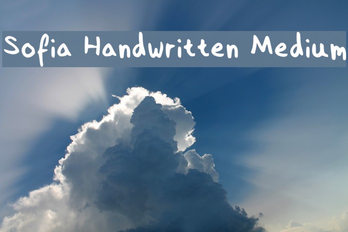 Sofia Handwritten Medium Example 2