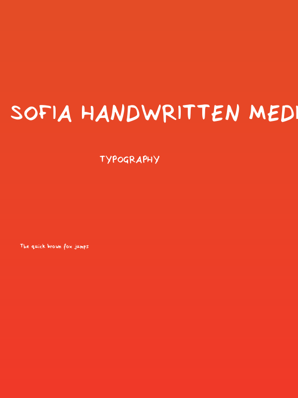 Sofia Handwritten Medium Poster