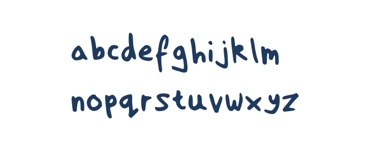 Sofia Handwritten Medium Lowercase