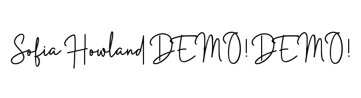 Sofia Howland DEMO! DEMO!  baixar fontes gratis