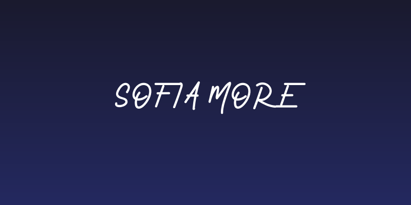 Sofia More Social Header