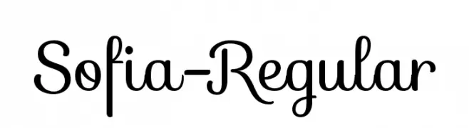 Sofia-Regular  Fuentes Gratis Descargar