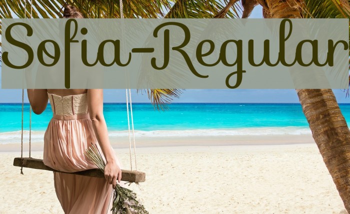 Sofia-Regular Fonte examples