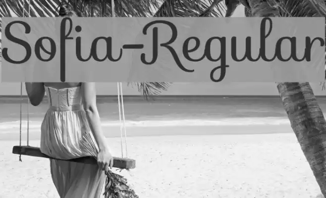 Sofia-Regular Font examples