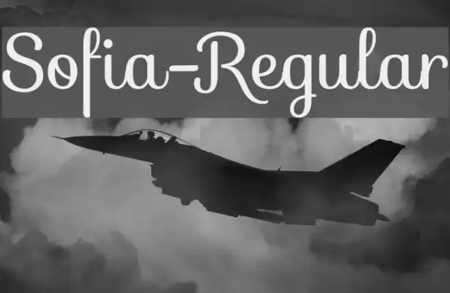 Sofia-Regular Font examples