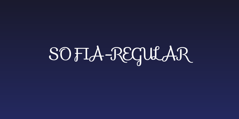 Sofia-Regular Social Header