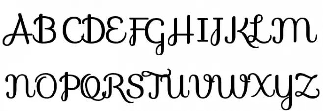 Sofia Font UPPERCASE