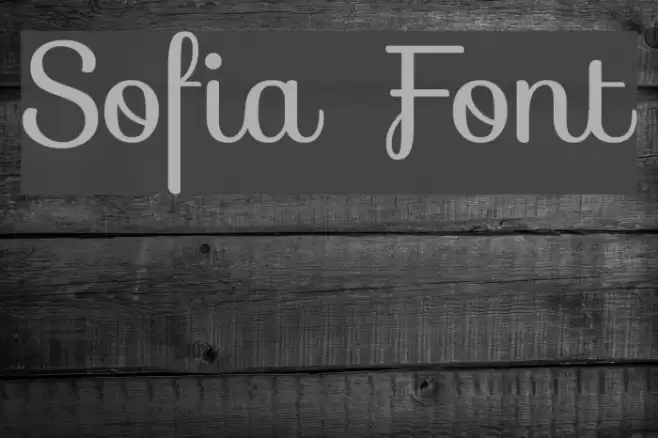 Sofia Font examples
