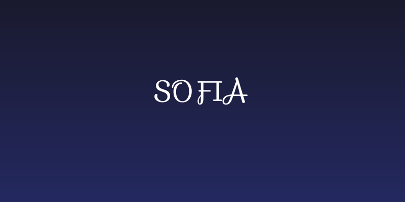 Sofia Social Header