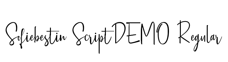 Sofiebestin Script_DEMO Regular  Fuentes Gratis Descargar