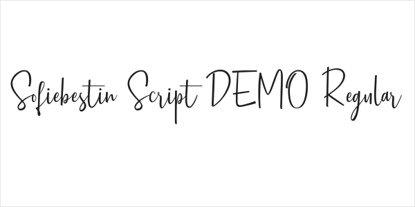 Sofiebestin Script_DEMO Regular Logo