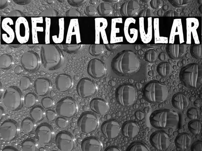 Sofija Regular Font examples