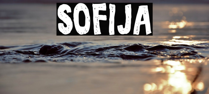 Sofija Font examples
