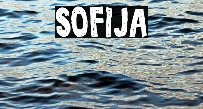 Sofija Font examples