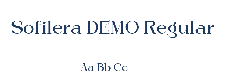 Sofilera DEMO Regular Font Preview