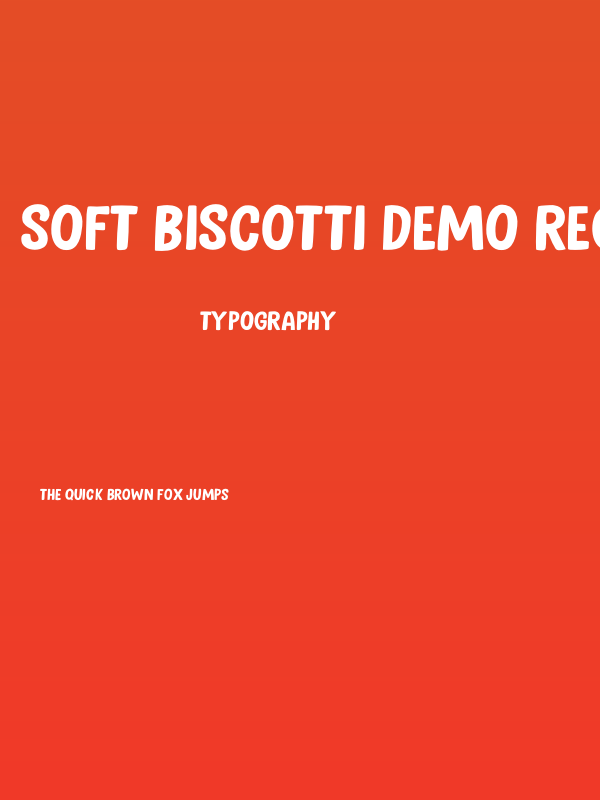 Soft Biscotti DEMO Regular Poster