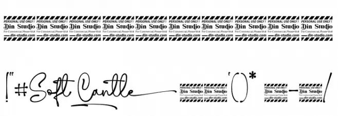 Soft Cantle Personal Use フォント その他の文字