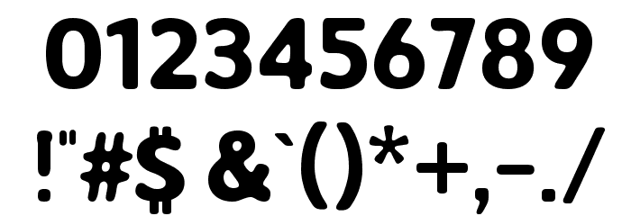 Soft Core Font OTHER CHARS