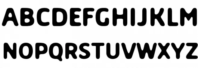 Soft Core Schriftart Groß