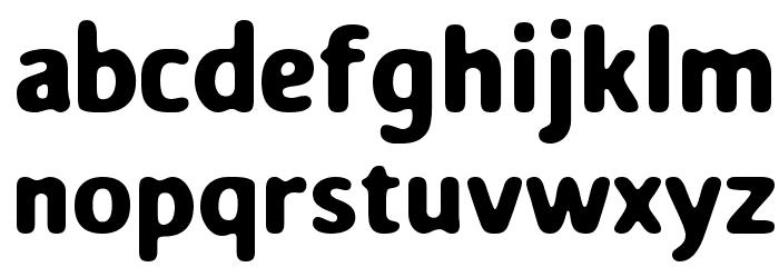 Soft Core Font LOWERCASE