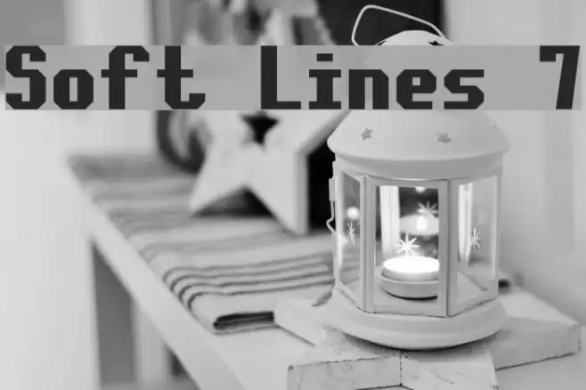 Soft Lines 7 フォント examples