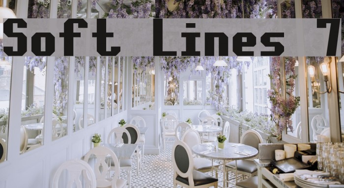 Soft Lines 7 フォント examples