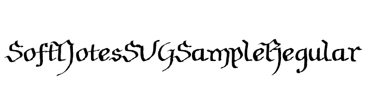 Soft Notes SVG Sample Regular  नि: शुल्क फ़ॉन्ट्स डाउनलोड