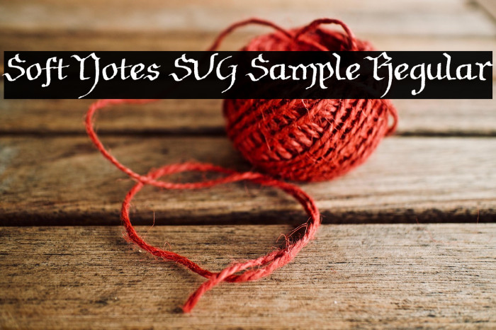 Soft Notes SVG Sample Regular Example 1