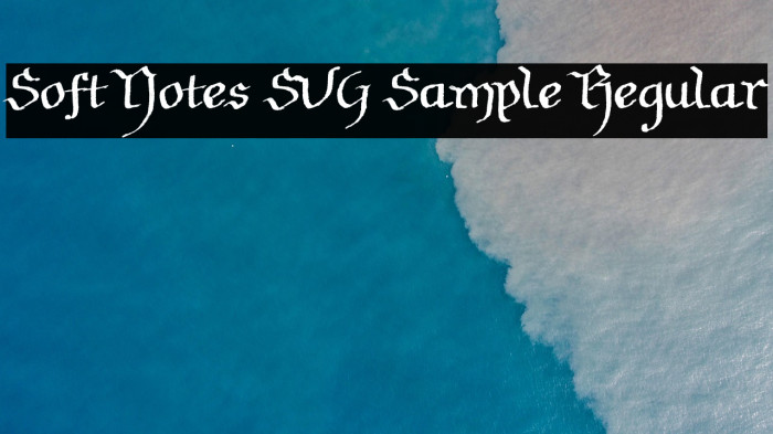 Soft Notes SVG Sample Regular Example 3