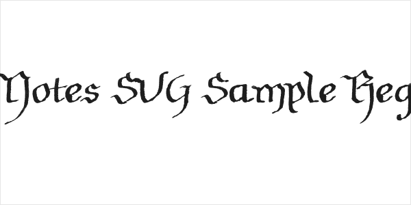 Soft Notes SVG Sample Regular Logo