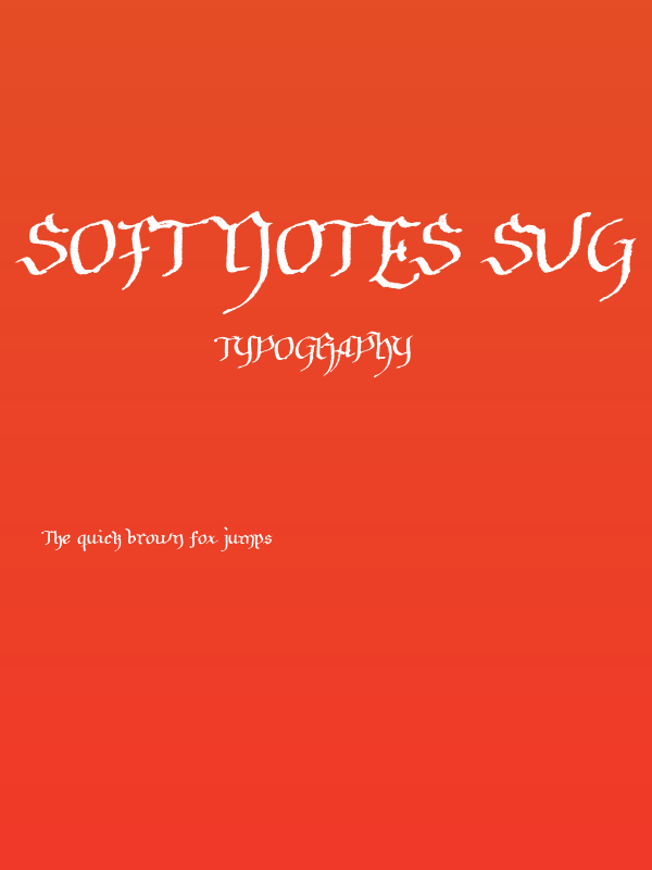 Soft Notes SVG Sample Regular Poster