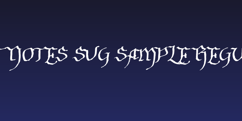 Soft Notes SVG Sample Regular Social Header