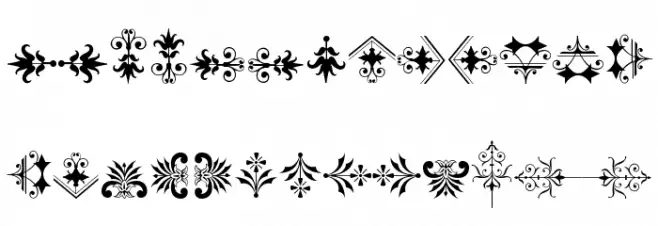 Soft Ornaments 21 フォント 小文字