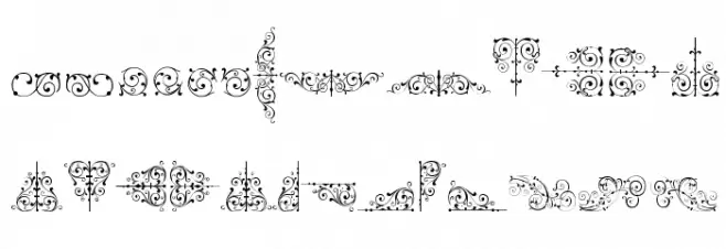Soft Ornaments Eight Font Litere mari