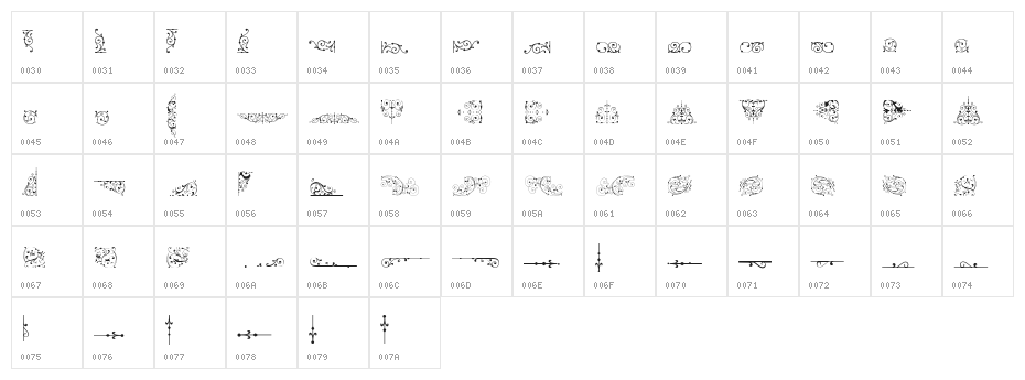 Soft Ornaments Eight Character Map