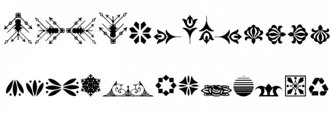 Soft Ornaments Eighteen Font LOWERCASE