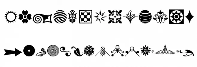 Soft Ornaments Fifteen Font UPPERCASE