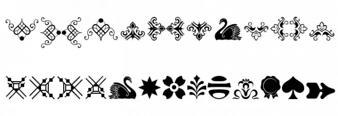 Soft Ornaments Fifteen Caratteri MINUSCOLO