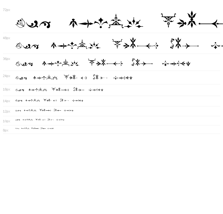 Soft Ornaments Five Waterfall