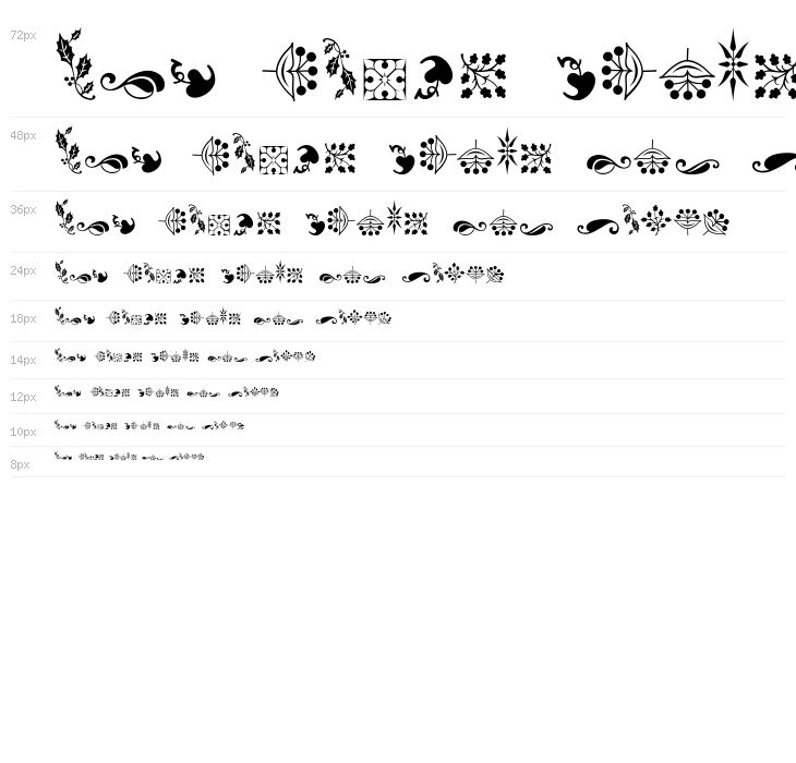 Soft Ornaments Four Waterfall