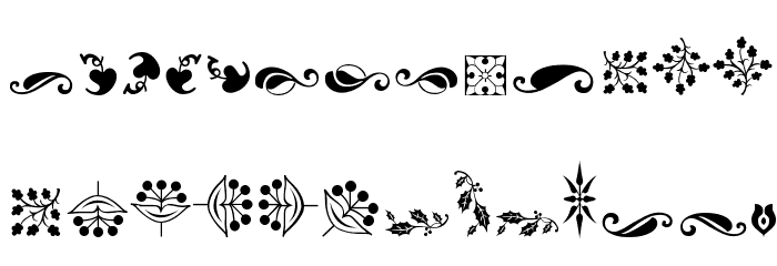 Soft Ornaments Four Font LOWERCASE