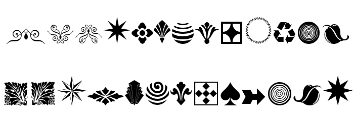 Soft Ornaments Fourteen フォント 小文字