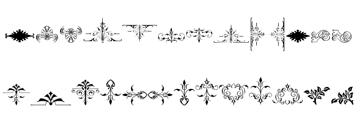 Soft Ornaments Nine Font LOWERCASE