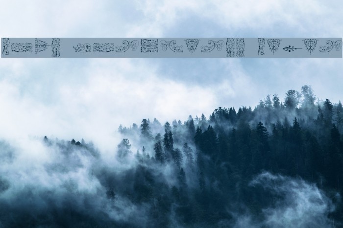 Soft Ornaments Seven Font examples